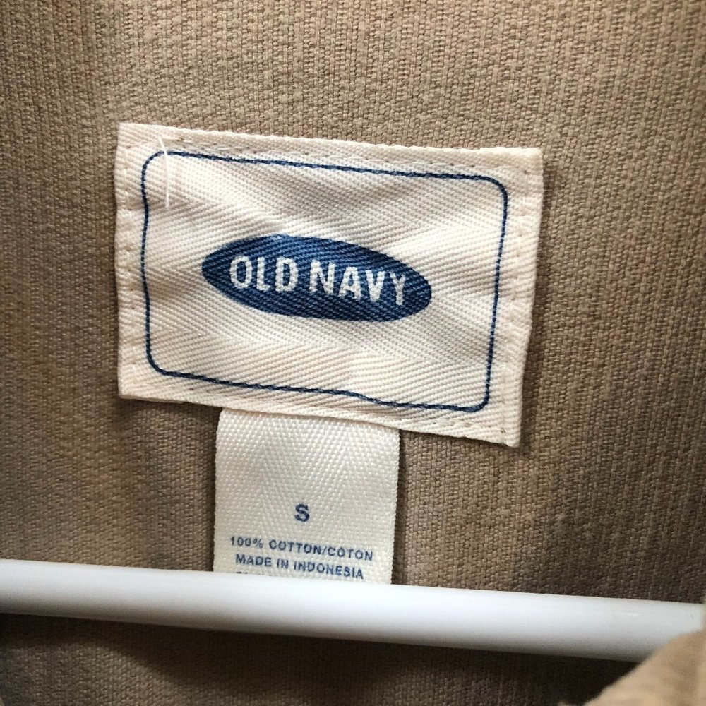 VINTAGE OLD NAVY TAN CORDUROY WOMENS JACKET SIZE SMALL - Picture 5 of 9